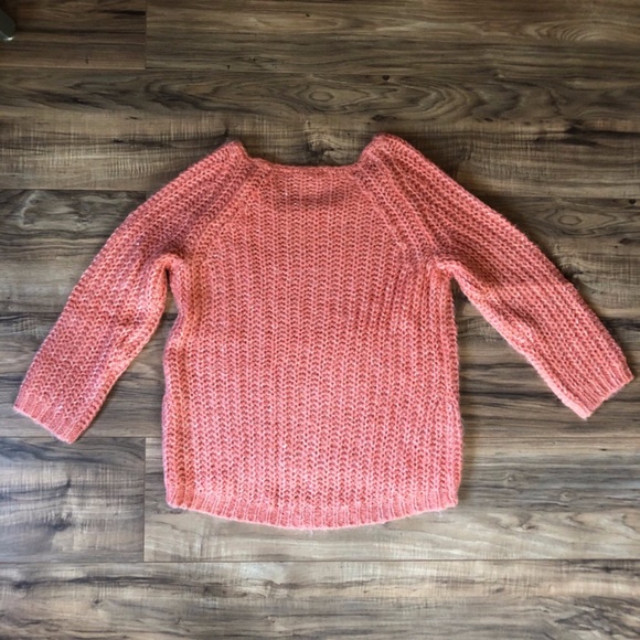 Anthro Knitted & Knotted Coral Sweater M - Picture 3 of 8